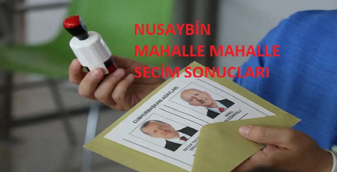 Nusaybin'de mahalle mahalle seçim sonuçları
