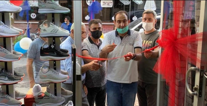 Nusaybin'de Maraton Spor ayakkabı mağazası açıldı