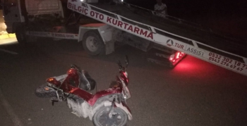 Nusaybin'de otomobil ile motosiklet kazası, 1 yaralı