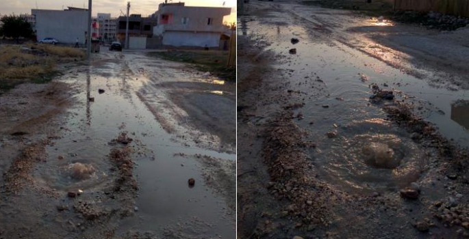 Nusaybin'de patlayan su hattı üç gündür müdahale bekliyor