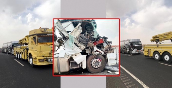 Nusaybin'de tır ile tanker çarpıştı, 1 yaralı