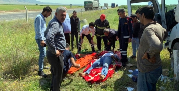 Nusaybin'de tır kaza yaptı, 1 yaralı