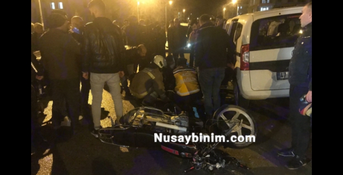Nusaybin'de trafik kazası, 1 ağır yaralı