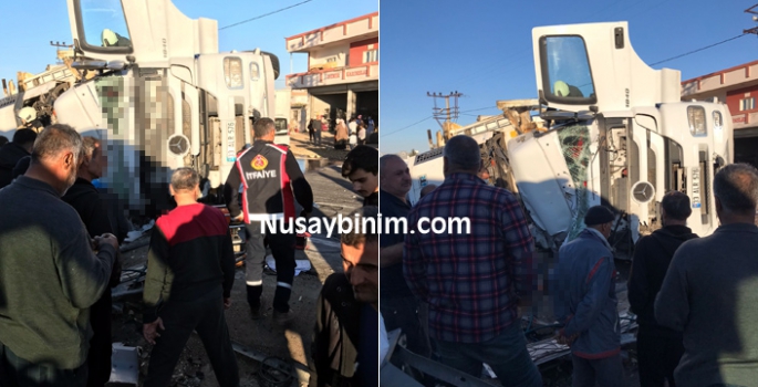 Nusaybin'de trafik kazası, 1 kişi hayatını kaybetti, 1 yaralı