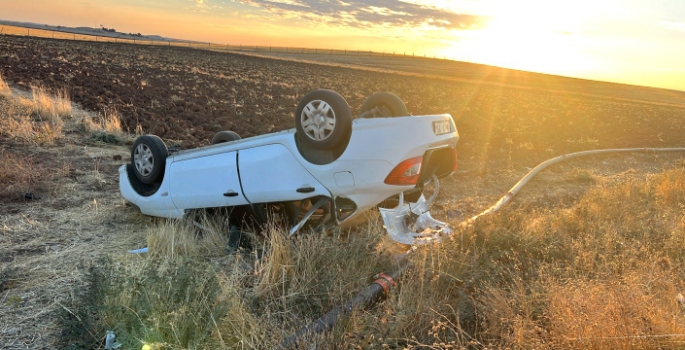 Nusaybin’de trafik kazası, 2 yaralı