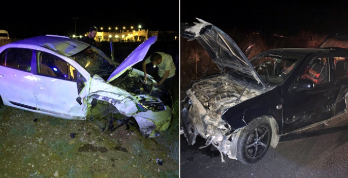 Nusaybin'de trafik kazası, 4 yaralı