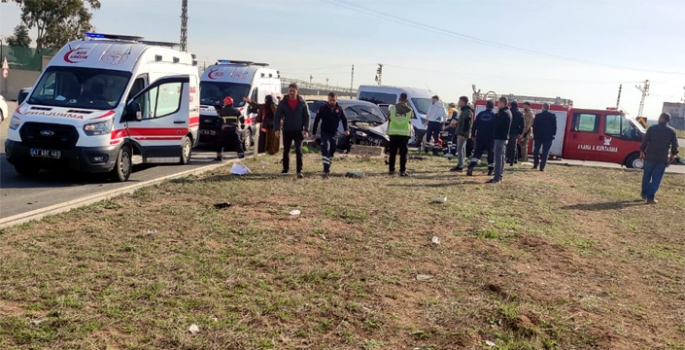 Nusaybin’de trafik kazası, 5 yaralı