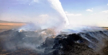 Nusaybin'den saman yandı