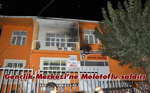 Nusaybin'de Gençlik Merkezi'ne Molotoflu saldırı