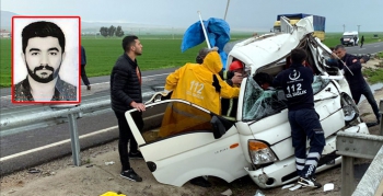 Nusaybin İpek yolundaki kaza 1 kişi hayatını kaybetti