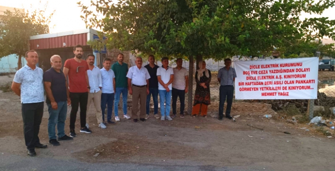 Nusaybin Kesk'ten elektrik cezalarına tepki