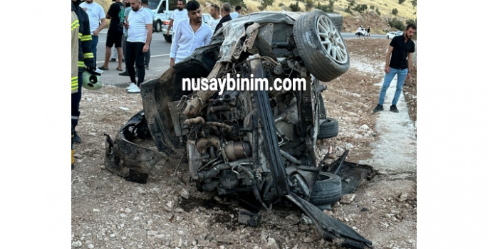 Nusaybin - Midyat Karayolunda kaza, 2 yaralı