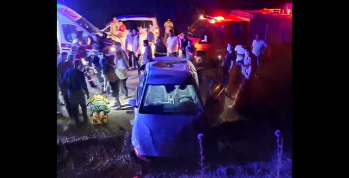 Nusaybin - Midyat yolunda trafik kazası, 3 yaralı