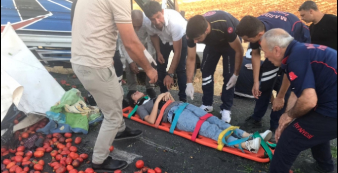 Nusaybin - Odabaşında Trafik kazası, 2 yaralı