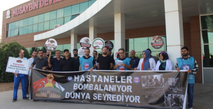 Nusaybin Sağlık Sen Filistin halkına destek açıklamasında bulundu