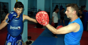 Nusaybinli sporcu Wushu Sanda dalında Balkan Avrasya şampiyonu oldu