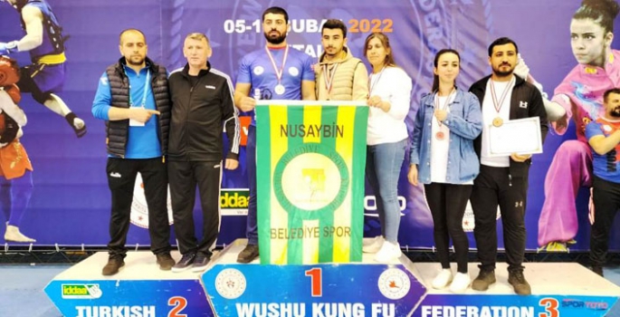 Nusaybinli wushucular Türkiye Şampiyonasında 16 madalya aldı