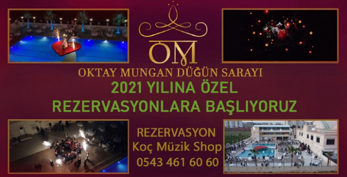 Oktay Mungan Düğün Sarayında özel rezervasyonlar başlıyor