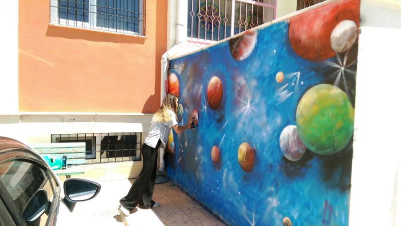 Nusaybin Anadolu Lisesi Sanat Sokağı ziyaretçilerini bekliyor