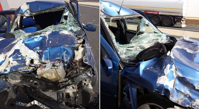 Nusaybin'de trafik kazası, 2 kişi yaralı