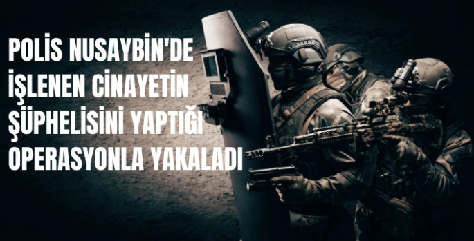 Polis Nusaybin'de İşlenen Cinayetin Şüphelisini Yaptığı Operasyonla Yakaladı