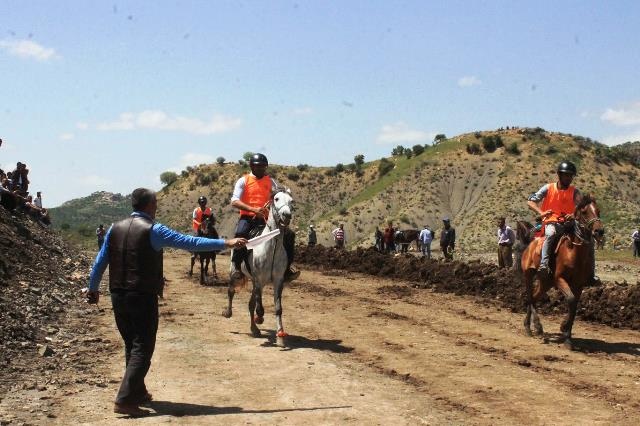 Mardinde geleneksel rahvan atları yarışı yapıldı