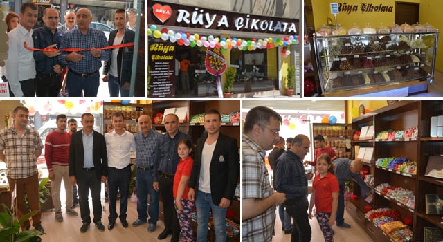 Nusaybin`de Rüya Çikolata mağazası açıldı