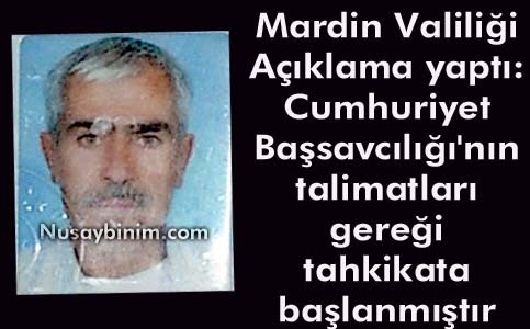 Mardin Valiliği: Cumhuriyet Başsavcılığı'nın tahkikatı sürüyor