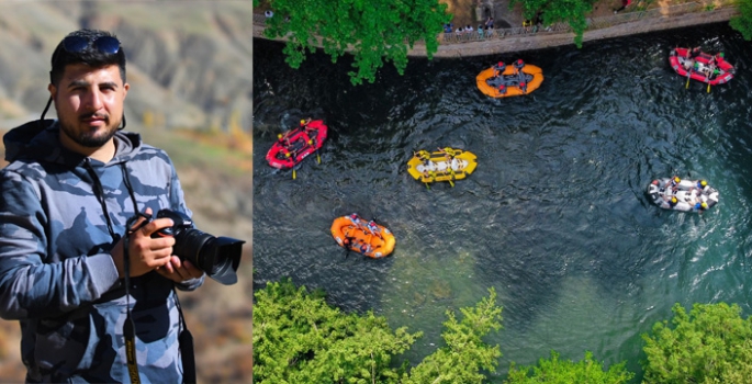 Şimşek'in drone fotoğrafları Rafting Şampiyonasına damga vurdu