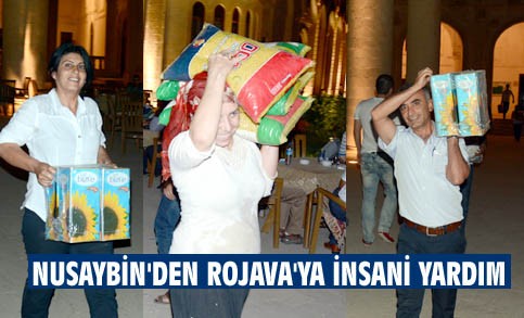 Nusaybin'de Rojava'ya insani yardım