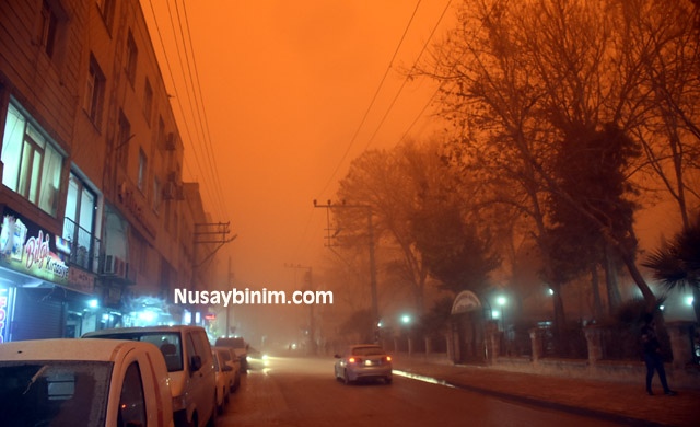 Nusaybin'de toz bulutu etkisi altında