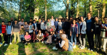 Tügva Nusaybin'de öğrencilerle piknikte bir araya geldi