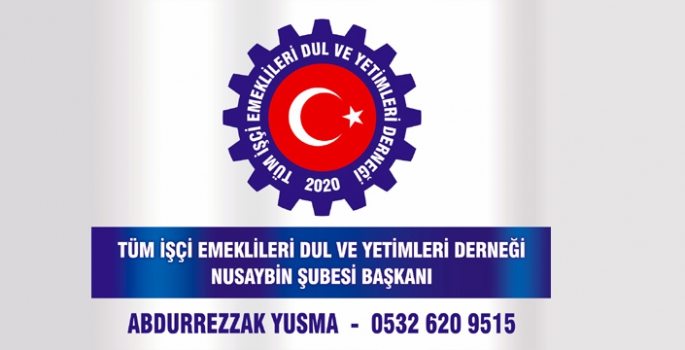 Tüm İşçi Emekliler Derneği Nusaybin şubesi fesih edildi