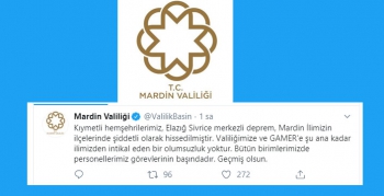 Valilik, Deprem nedeniyle Mardin geneli olumsuz bir durum yok