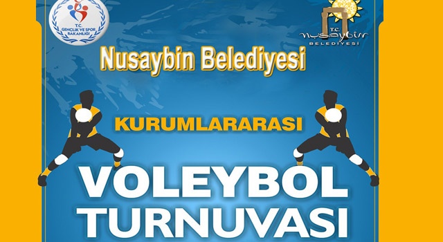 Nusaybin Belediyesi Kurumlar arası Voleybol turnuvası düzenliyor