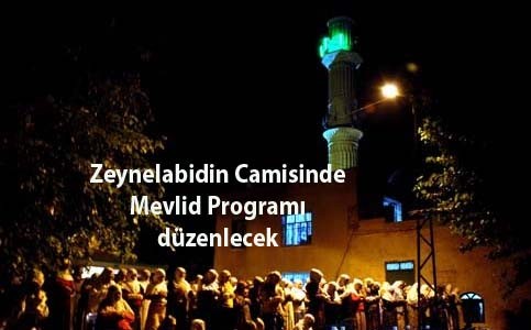 Nusaybin Zeynel Abidin Camiinde kandil programı düzenlenecek