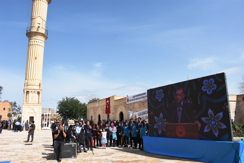 Cumhurbaşkanı Erdoğan Video Konferansla Nusaybin Zeynel Abidin Camisinin açılışına bağlandı