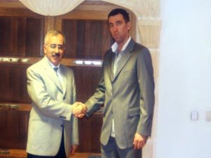 Hakan Şükür Mardin Valisi Duruer'i ziyaret etti