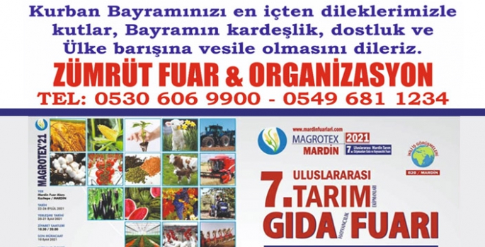 Zümrüt Fuar & Organizasyon'dan Kurban Bayramı Kutlama mesajı