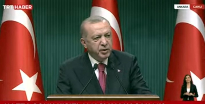 Cumhurbaşkanı Erdoğan normalleşme adımlarını açıkladı 